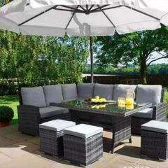 Garden Corner Rattan Furniture / Dining Table / Sofas / 10 Seater / Delivery
