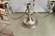Viners of Sheffield Silver Alpha Plate Trio Candelabra Sheffield England