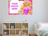 Personalised Barbie wall picture with your photo printed Wall picture 3mm foamex board printed picture wall board decor wall art picture