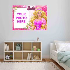 Personalised Barbie wall picture with your photo printed Wall picture 3mm foamex board printed picture wall board decor wall art picture