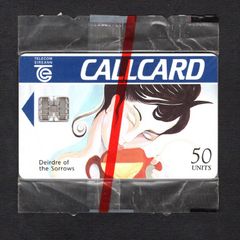 1994 Ireland 50 unit The Irish Mythology definitive Deirdre of the Sorrows (Schlumberger ) Call Card Mint in Packaging