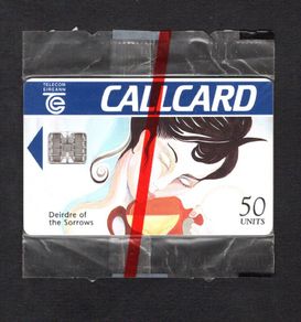 1994 Ireland 50 unit The Irish Mythology definitive Deirdre of the Sorrows (Schlumberger ) Call Card Mint in Packaging