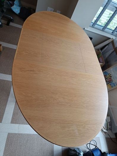 skovby extendable oval dining table