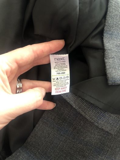 Grey checked dress from Next