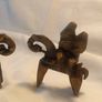 2 X Sokoto 19th Century Bronze Talisman Figures Image 6