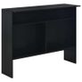 Bar Table with 2 Table Tops Black 130x40x120 cm Image 9