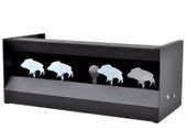 Magnetic Knockdown Pellet Catcher 4+1 Targets Wild Boar Design