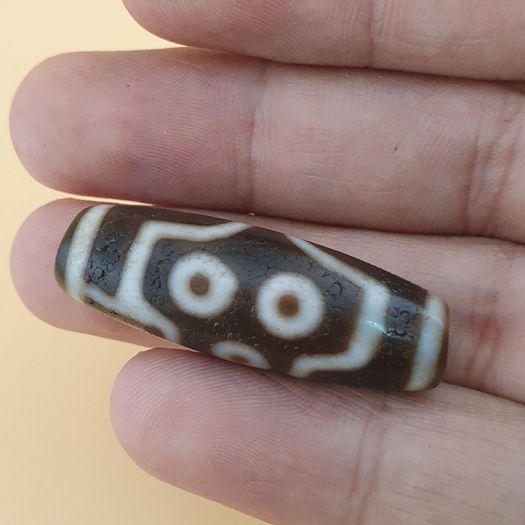 7 Eyes Beautiful Himalayan Tibetan Agate Bead Amulet