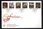 1988 Isle of Man 50th Anniversary of British Fuchsia Society Commemorative Stamps First Day Cover (FDC)