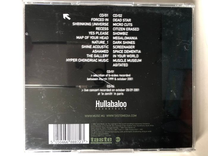 Muse [2002] Hullabaloo (Soundtrack) [2CD Movie Album]