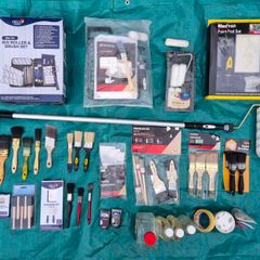 Paint rollers brushes etc