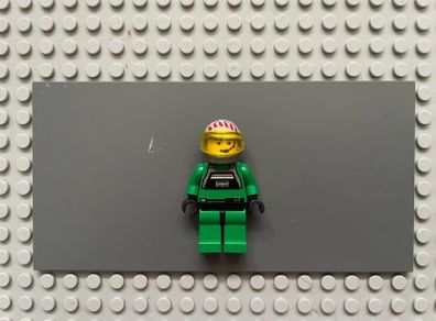 lego Star Wars sw0031 Rebel Pilot A-wing minifigure - Light Nougat Head, Trans-Yellow Visor, Green Jumpsuit