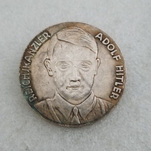 Ww2 Mark German Coin  Hitler Luftwaffe Swastika Nazi Warplane  Reichsmark