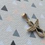 Gold pendant, stamped 375. A few stones are missing, so selling for repair. Please see photos for condition. Image 7