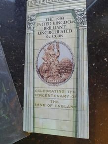 2 pound unc coin