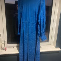 Blue midi dress