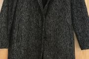 ZARA Straight Fit Long Wool Blend Coat New