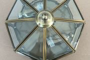 Brass &amp; Glass Ceiling Light