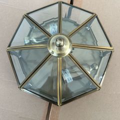 Brass & Glass Ceiling Light