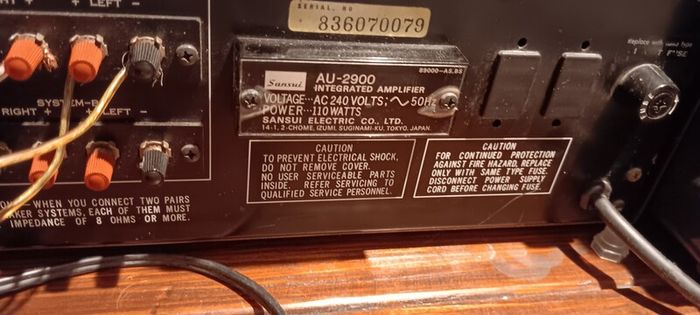 Serviced Sansui au-2900