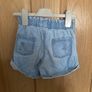 Next stonewash denim floral shorts aged 2-3 Image 2