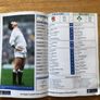 Autographed 1992 England Vs Ireland Rugby Programme Image 7