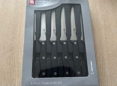 Amefa 6 Piece Steak Knife Set by Richardson Sheffield (New)