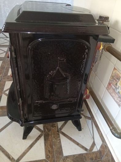 Stanley stove can heat up to 18 radiators.