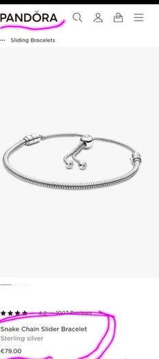 Pandora silver bracelet