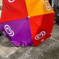 Vintage HB ice cream parasol / sun shade. 5ft diameter.