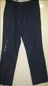 BNWT Men's Gap trousers dark grey with stripes size 34x34 Straight fit
