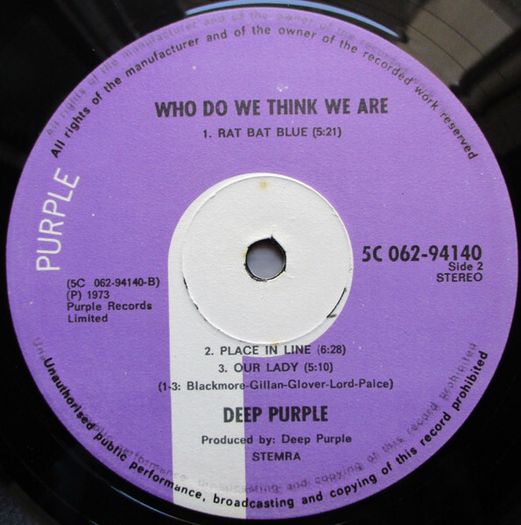 Deep Purple Who Do We Think We Are