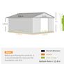 13 x 11ft Garden Metal Storage Shed Image 2