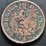 Hibernia 1805 George III Half Penny coin Image 2