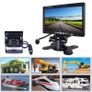 7" HD LCD Monitor + Rear view Camera Parking Night Vision Waterproof Backup Camera For Bus Truck RV Trailer for Camper Van Bus Truck Rear View Display Image 2