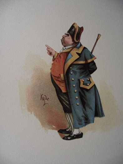3 X Chromolithographs from The Characters of Dickens by "Kyd" - Raphael Tuck & Sons - London 1889