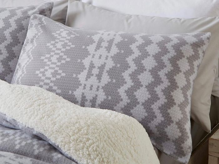 Alpine Fleece Single Duvet Set Grey Multiple Sizes/designs (free Postage)