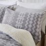Alpine Fleece Single Duvet Set Grey Multiple Sizes/designs (free Postage) Image 5