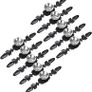 10 Pack Crystal Drawer Knobs with Silver Plate - Diamond Shape Cabinet Drawer Knob Drawer Pull Handle Cupboard Wardrobe Drawer Pull Handle Furniture Knobs with Screws (FREE POSTAGE) Image 2