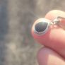 Vintage Teardrop Black Onyx Sterling Silver Pendant Set Image 9