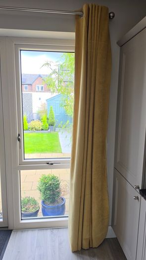 Honey Velour Curtains 72x90