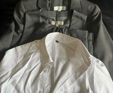 Grey 3-piece suit with shirt