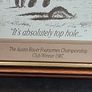 Framed Golf-Themed Cartoon Humorous Caption and the Inscription The Austin Rover Foursomes Championship Club Winner 1987. Image 3