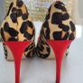 DUNE Breanna pony hair leopard effect with embellished pointed toe and red heels Sz 39 - BNWOT - Rrp 150 Image 6