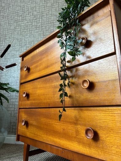 Vintage Retro Mid Century Teak Chest of Drawers