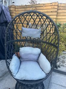swivel egg chair and waterproof cover
