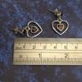 925 Sterling Silver & Garnet Textured Heart Stud Earrings Image 10
