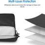 16 Inch Laptop Bag Case, Waterproof Slim Computer Sleeve Cover Compatible with MacBook Air/Pro 15/16, Surface Book 3/2 15, Dell Inspiron 15.6, HP Pavilion 15.6, Samsung Chromebook 15.6 Image 3