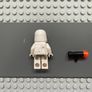 lego Star Wars sw0101 Snowtrooper minifigure, Light Gray Hips, White Hands Image 2