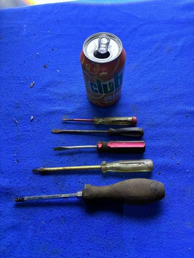 6 screwdrivers including vintage 10 inch German screwdriver